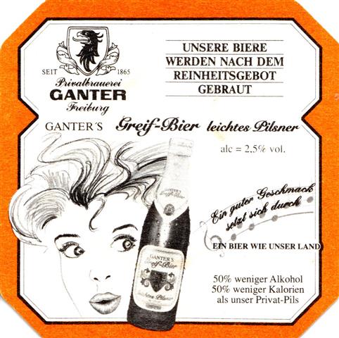 freiburg fr-bw ganter 8eck 2a (180-greif bier-schwarzrot)
